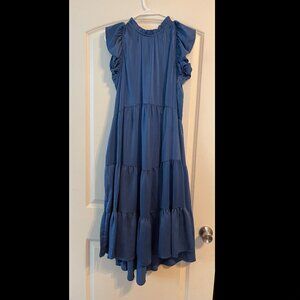 Pinch Blue Silk Midi